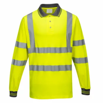   Portwest S271 Hosszú ujjú Cotton Comfort pólóing sárga színben
