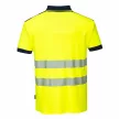 Portwest T180 PW3 Hi-Vis pólóing sárga/navy színben