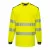 Portwest T185 PW3 Hi-Vis hosszú ujjú póló sárga/fekete színben