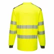 Portwest T185 PW3 Hi-Vis hosszú ujjú póló sárga/fekete színben
