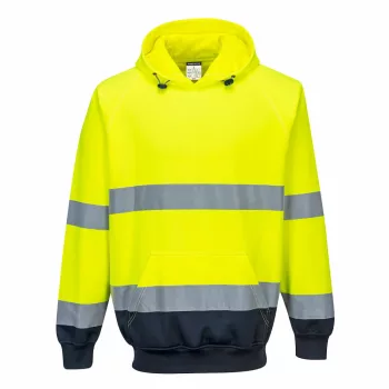   Portwest B316 Kéttónusú kapucnis pulóver sárga/navy színben