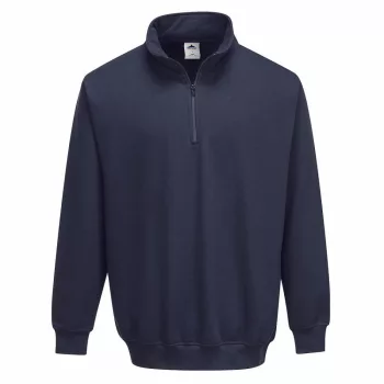 Portwest B309 Sorrento zippzáras pulóver navy színben