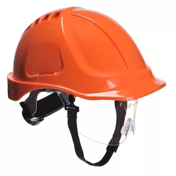   Portwest PW54 Endurance Plus védősisak védőszemüveggel narancs színben
