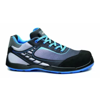   Base B0676 Bowling-Tennis S3 SRC munkavédelmi félcipő fekete/kék színben