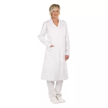 Cerva Veris hosszúujjú női köpeny fehér színben