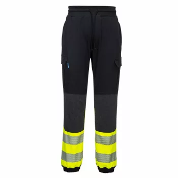   Portwest KX341 KX3 Hi-Vis Flexi nadrág fekete/sárga színben
