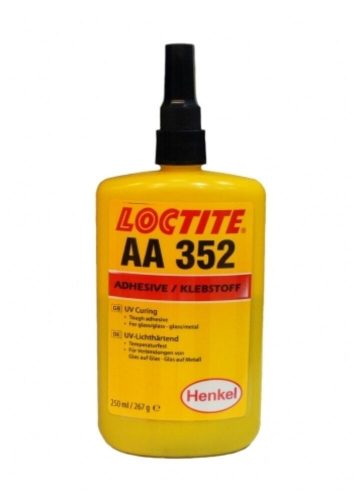 Loctite AA 352 nagy viszkozitású, szívós, vegyszerálló UV ragasztó 250 ml