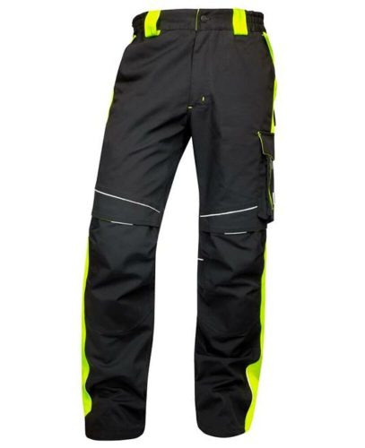Ardon Neon munkavédelmi derekas nadrág fekete/sárga színben