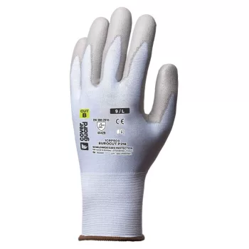   Coverguard Eurocut P318 vágásbiztos kesztyű tenyerén szürke, kopásálló PU mártás