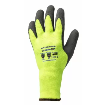   Eurotechnique Eurowinter 1LAFO Hi-Viz sárga színű, bélelt akril kesztyű