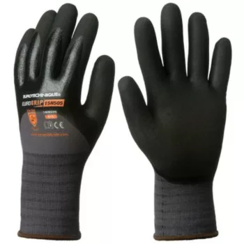   Eurotechnique Eurogrip 1NIBG 15N505 szürke nylon-spandex alapanyagú kesztyű
