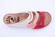 Ledi 432/4 női papucs bézs-pink-meggy színben