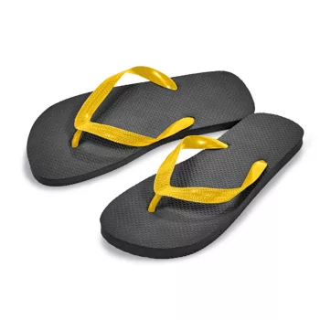 CRV Treen strandpapucs fekete/sárga színben