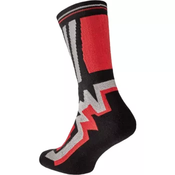 Cerva Knoxfiled Long fekete/piros zokni