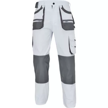   F&F Hans munkavédelmi derekas nadrág fehér/szürke színben