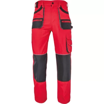  F&F Hans munkavédelmi derekas nadrág piros/antracit színben