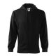 Malfini Trendy Zipper 410 kapucnis pulóver fekete színben