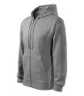 Malfini Trendy Zipper 410 kapucnis pulóver szürke színben