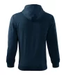 Malfini Trendy Zipper 410 kapucnis pulóver navy színben