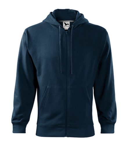 Malfini Trendy Zipper 410 kapucnis pulóver navy színben