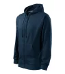 Malfini Trendy Zipper 410 kapucnis pulóver navy színben