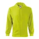 Malfini Trendy Zipper 410 kapucnis pulóver lime színben