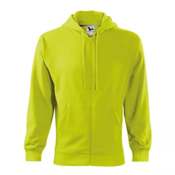 Malfini Trendy Zipper 410 kapucnis pulóver lime színben
