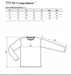 Malfini Fit-T LS 119 hosszú ujjú vékony felső navy színben