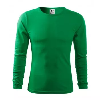   Malfini Fit-T LS 119 hosszú ujjú vékony felső fűzöld színben