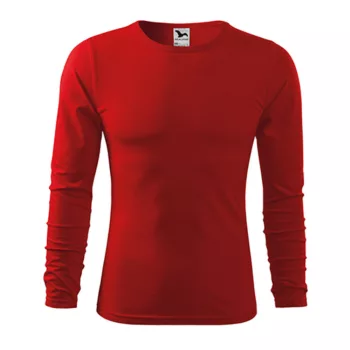   Malfini Fit-T LS 119 hosszú ujjú vékony felső piros színben