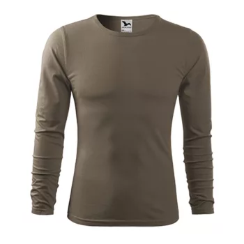   Malfini Fit-T LS 119 hosszú ujjú vékony felső army színben