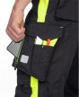 Ardon Neon munkavédelmi kantáros nadrág fekete/sárga színben