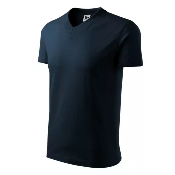 Malfini 102 V-neck unisex póló tengerészkék színben