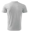 Malfini 102 V-neck unisex póló világosszürke melírozott színben