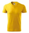 Malfini 102 V-neck unisex póló sárga színben