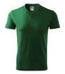 Malfini 102 V-neck unisex póló üvegzöld színben