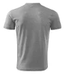 Malfini 102 V-neck unisex póló sötétszürke melírozott színben