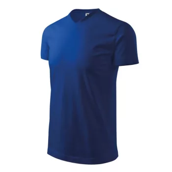   Malfini 111 Heavy V-nyakú unisex póló királykék színben