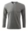 Malfini 112 Long Sleeve unisex póló sötétszürke melírozott színben