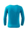 Malfini 121 Fit-T LS gyerek póló türkiz színben