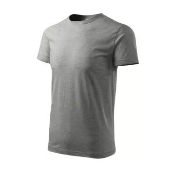   Malfini 137 Heavy New unisex póló sötétszürke melírozott színben
