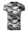 Malfini 144 Camouflage unisex póló szürke terepszín színben