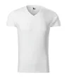 Malfini 146 Slim Fit V-neck férfi póló fehér színben