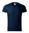 Malfini 146 Slim Fit V-neck férfi póló tengerészkék színben
