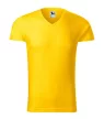 Malfini 146 Slim Fit V-neck férfi póló sárga színben