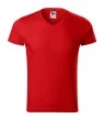 Malfini 146 Slim Fit V-neck férfi póló piros színben
