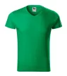Malfini 146 Slim Fit V-neck férfi póló fűzöld színben