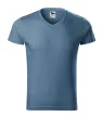 Malfini 146 Slim Fit V-neck férfi póló farmerkék színben
