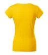 Malfini 162 Fit V-neck női póló sárga színben