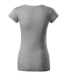 Malfini 162 Fit V-neck női póló sötétszürke melírozott színben